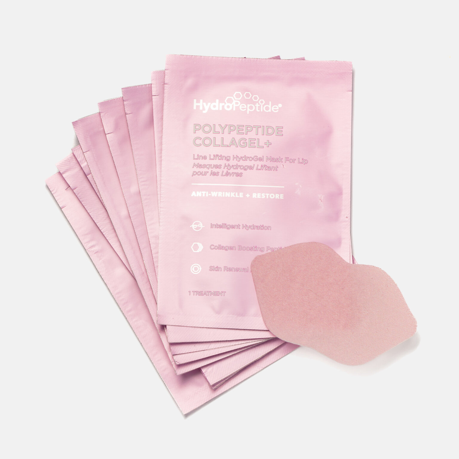 Гідрогелева ліфтинг-маска для губ HydroPeptide PolyPeptide Collagel+ Line Lifting Hydrogel Masks for Lip